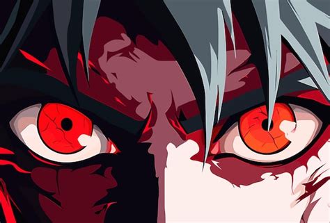 Premium Vector | Evil eyes flat red anime eyes vector illustration