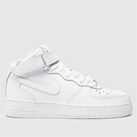 Kids Youth White Nike Air Force 1 Mid Trainers | schuh