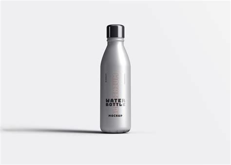 Aluminum Water Bottle Mockup - Mockup World