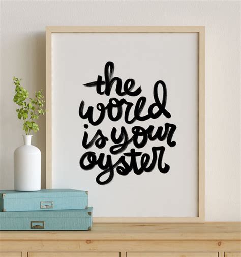 The World is Your Oyster - The Crown Prints