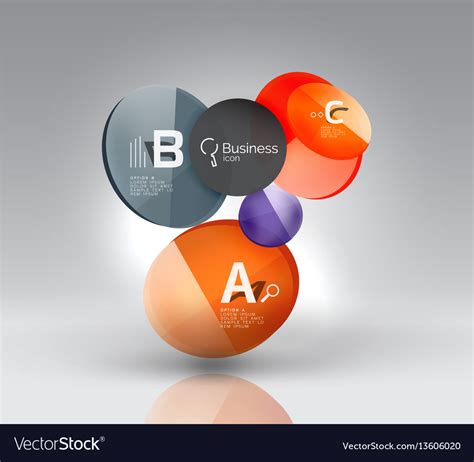 Circle banner template Royalty Free Vector Image