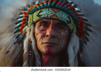 Native Americansportrait Americans Indian Man Stock Photo 1553452514 | Shutterstock