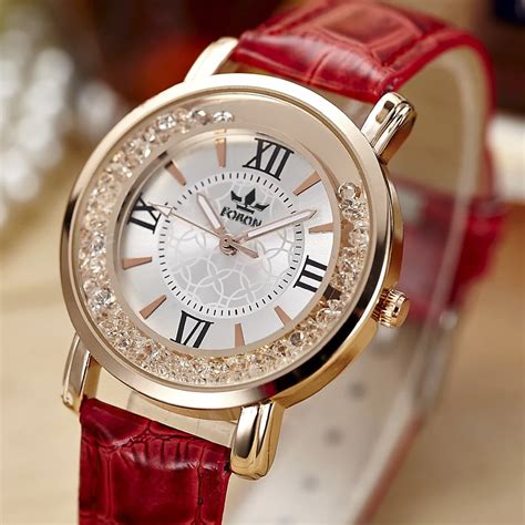 Aliexpress.com : Buy Original FORON Luxury Women Crystal Dress Watches Top Brand Fashion Quartz ...