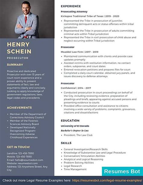 Prosecutor Resume Samples & Templates [PDF+DOC] 2024 | RB