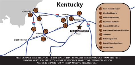 Kentucky bourbon trail, Bourbon trail map, Bourbon