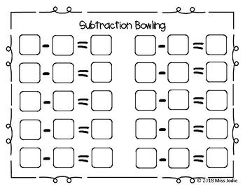 Bowling Math by Jodie Hamilton | Teachers Pay Teachers