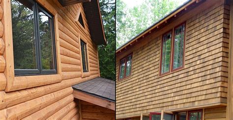 Vinyl Siding that Looks like Wood: Cedar Shakes and Faux Log Grain - Cost, Colors and Details