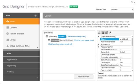 Grid Designer | WinForms Controls | DevExpress Documentation