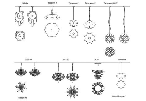 Drawings details of ceiling hanging light units 2d view dwg file - Cadbull