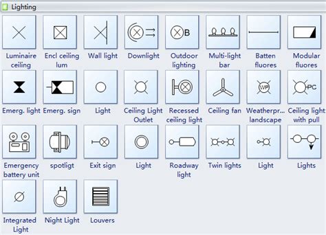 Reflected Ceiling Plan Symbols | Ceiling plan, Electrical layout, Blueprint symbols