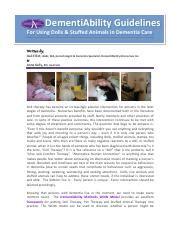 COMM125 - Doll-Therapy-Guidelines-May-17-2019.pdf - DementiAbility Guidelines For Using Dolls ...