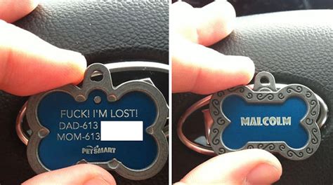 44 Hilarious Collar Tags For Pets Who Tend To Get Lost | Bored Panda