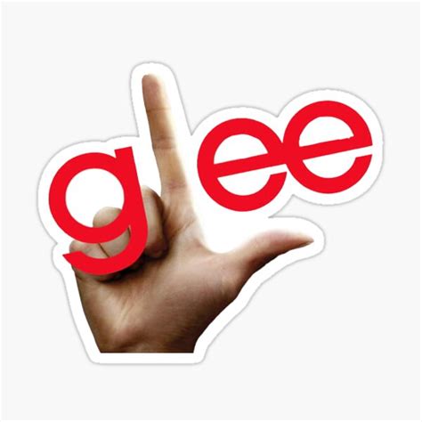 "Glee Logo " Sticker for Sale by KnownNowhere | Redbubble