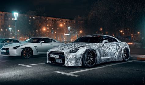 Wallpaper ID: 147110 / Nissan, Nissan GT-R, car, vehicle, city, night ...