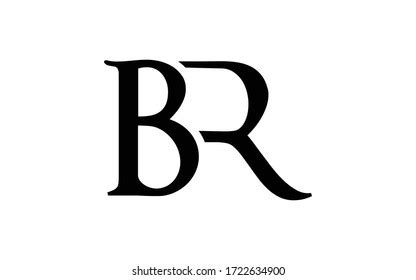 Letter R Handwritten By Dry Brush Stock Vector (Royalty Free ...