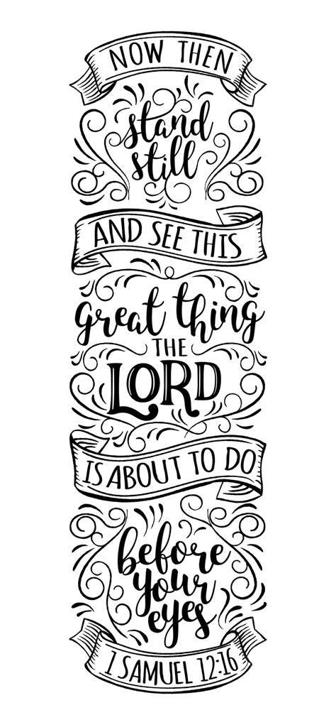 1 SAMUEL 12:16 "Now then, stand still and see this great thing the LORD is about to do ...