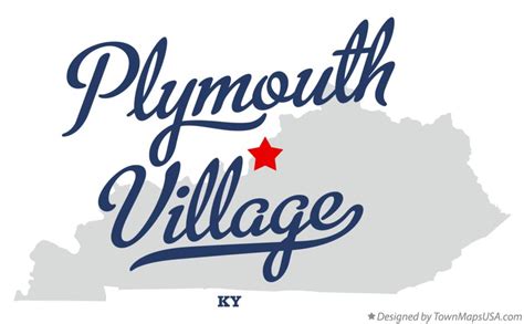 Map of Plymouth Village, KY, Kentucky