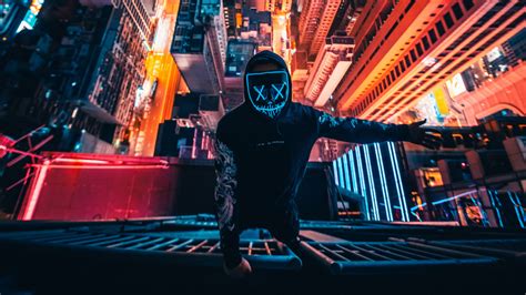 Wallpaper : city, building, night, mask, parkour, men 2560x1440 - zebro7 - 1474513 - HD ...