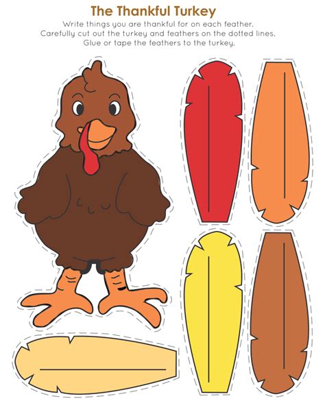 Thanksgiving Crafts Kids - 11 Free PDF Printables | Printablee