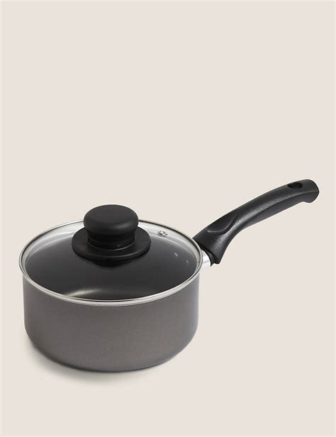 Aluminium 16cm Small Non-Stick Saucepan | M&S