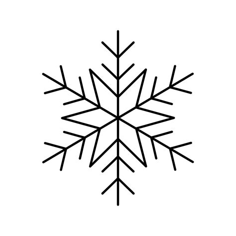 Snowflake Line Vector Art, Icons, and Graphics for Free Download