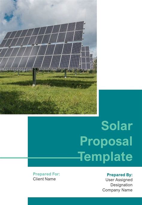 A4 Solar Proposal Template | Presentation Graphics | Presentation ...