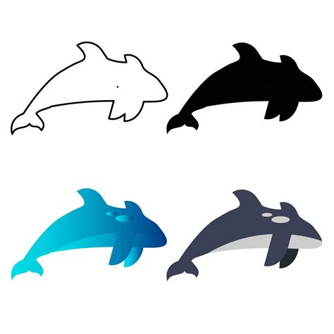 Abstract Flat Orca Animal Silhouette Illustration 25841372 Vector Art at Vecteezy