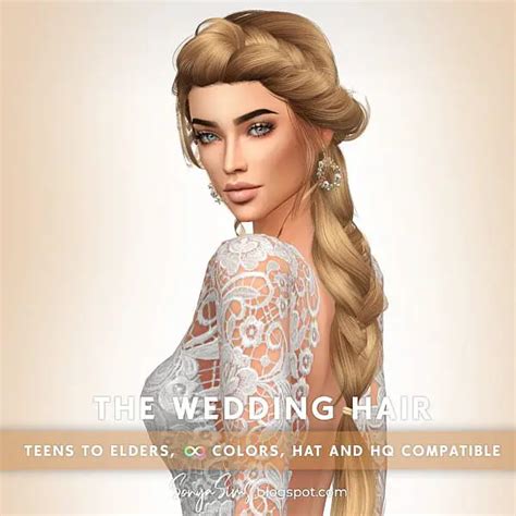 Sims 4 Wedding Hair