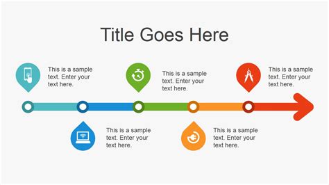 Simple Flat Timeline Design for PowerPoint - SlideModel