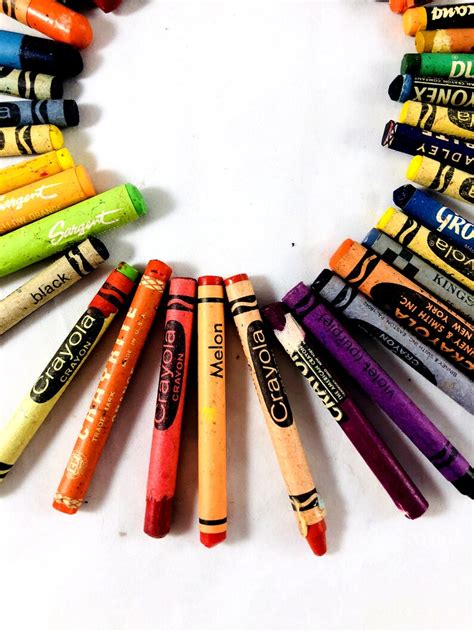 Vintage Crayons. Large Lot of Old Crayons Crayola Binney & | Etsy