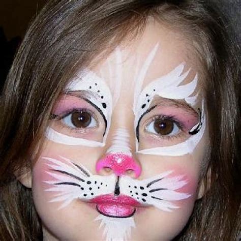 Cat face paint. | Face painting halloween, Kitty face paint, Face painting designs