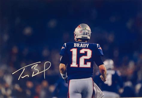 Autograph Signed Tom Brady Photo