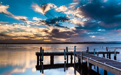 Lake Dock Sunset Wallpapers - Top Free Lake Dock Sunset Backgrounds - WallpaperAccess