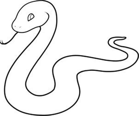 Snake Line Drawing - ClipArt Best