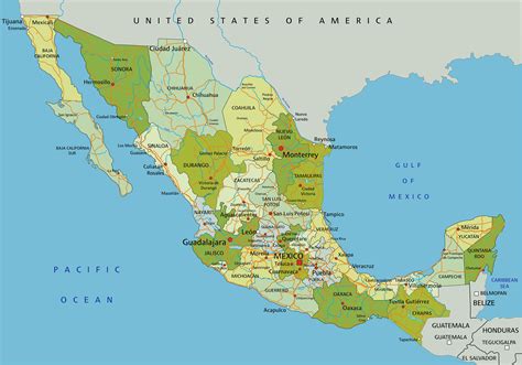 Mexico Map - Guide of the World