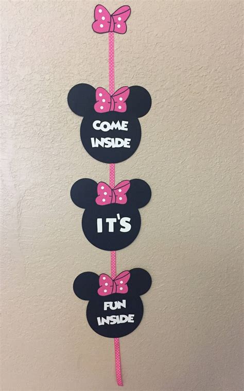 Minnie Mouse Birthday Decorations Minnie Sign Minnie Mouse | Etsy