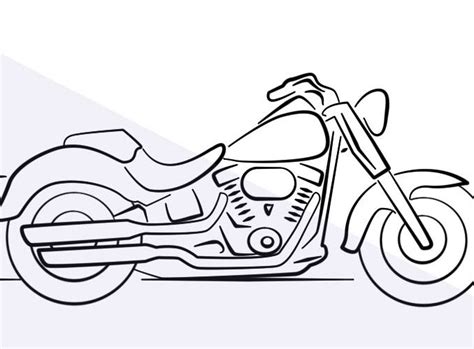 Simple Motorcycle Drawing at PaintingValley.com | Explore collection of Simple Motorcycle Drawing