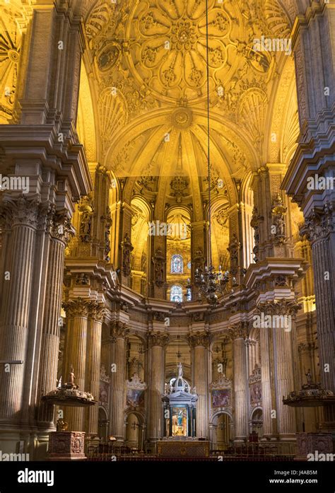 Malaga cathedral interior hi-res stock photography and images - Alamy