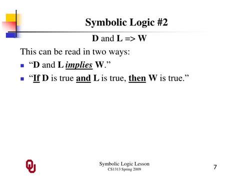 PPT - Symbolic Logic Outline PowerPoint Presentation - ID:805862