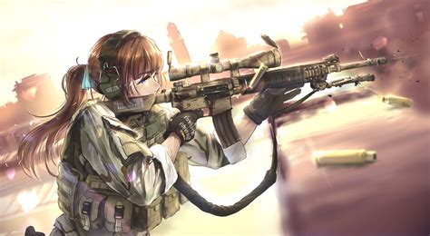 girl, bullets, soldiers Wallpaper, HD Anime 4K Wallpapers, Images and Background - Wallpapers Den