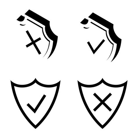 Shield security Armor plate Check mark icons 2475545 Vector Art at Vecteezy