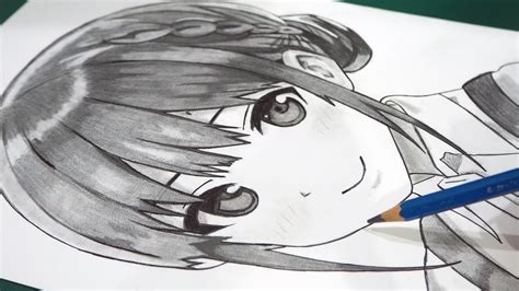 Anime Drawings In Pencil Girl