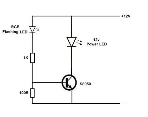 Simple Led Flasher Circuit Diagram