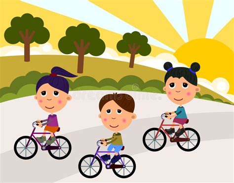 Kids Riding A Bike Stock Photos - Image: 24110133