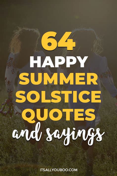 64 Happy Summer Solstice Quotes and Sayings