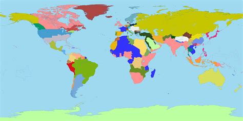 Map Of The World 1910 - Map Of The World