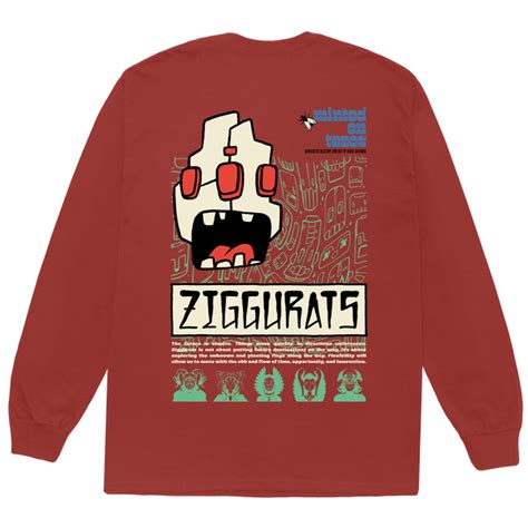 Ziggurats Paprika Long Sleeve Tee | Apparel | Mike Shinoda