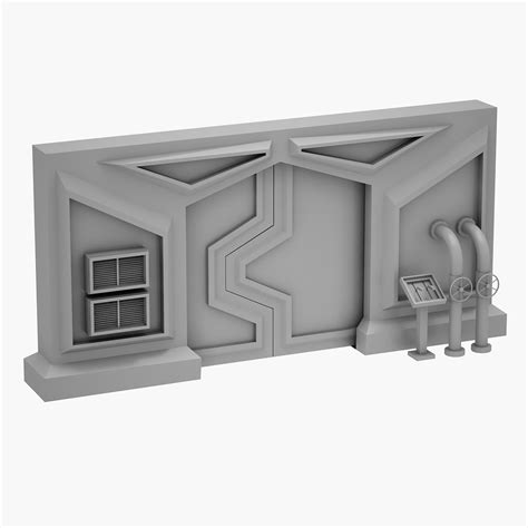 Sci-fi door 3D model - TurboSquid 1540879