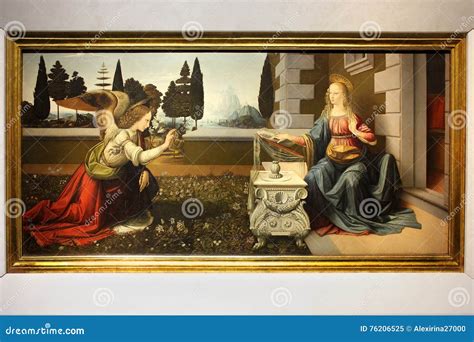 Leonardo Da Vinci Annunciation Painting