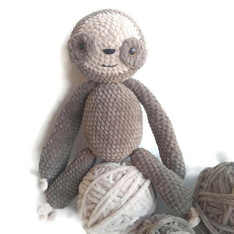 Crochet Sloth Pattern PDF Toy Plush Amigurumi | Etsy